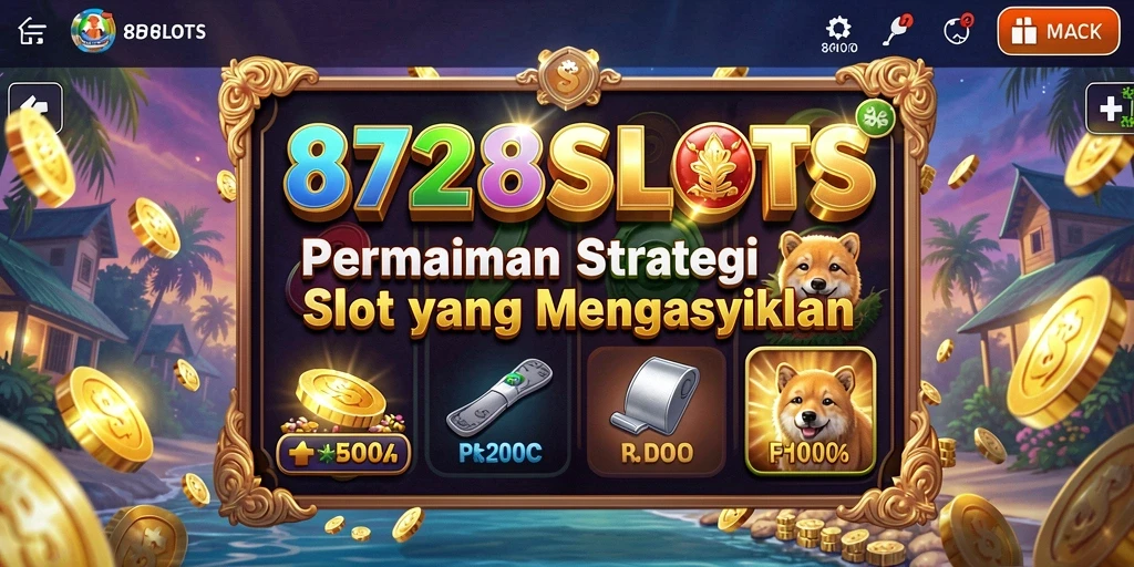 Screenshot menampilkan gameplay seru 8728SLOTS dengan elemen strategi.