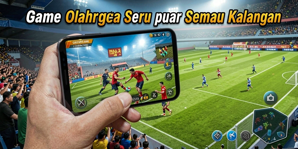 Screenshot utama 93337 menampilkan aksi seru dalam permainan olahraga.