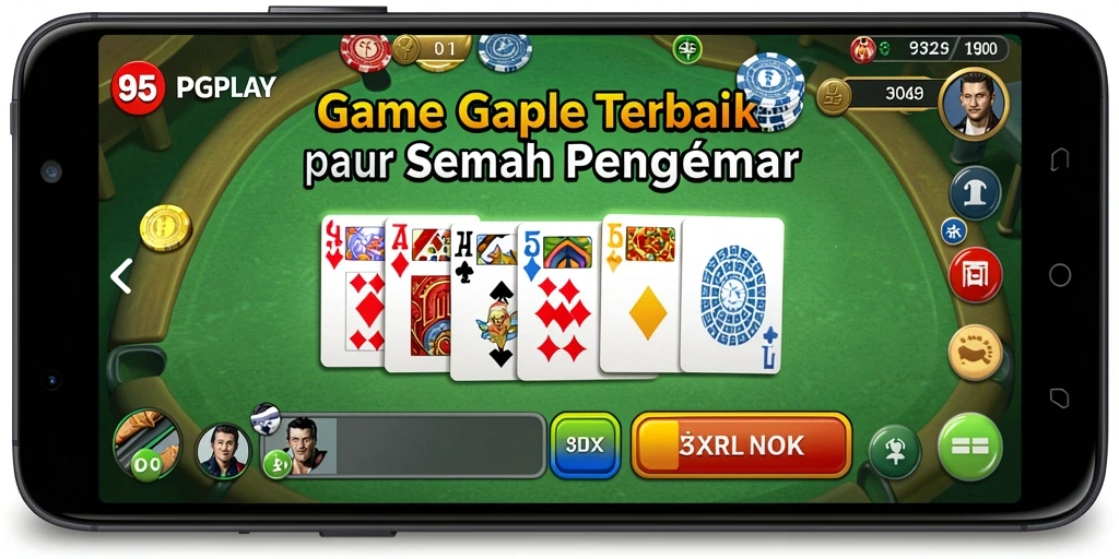 Tampilan seru gameplay Gaple di 95PGPLAY.