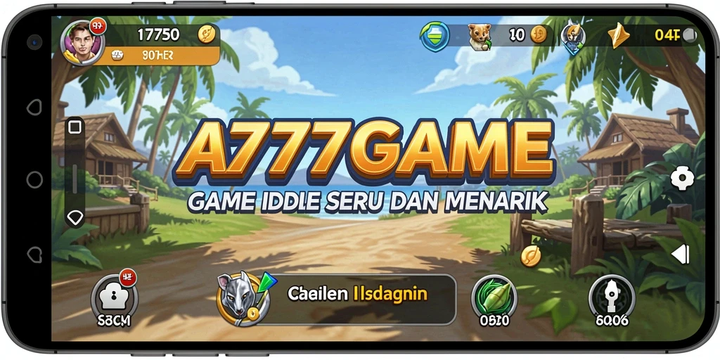 Tampilan gameplay A777GAME dengan fitur Idle yang menarik.