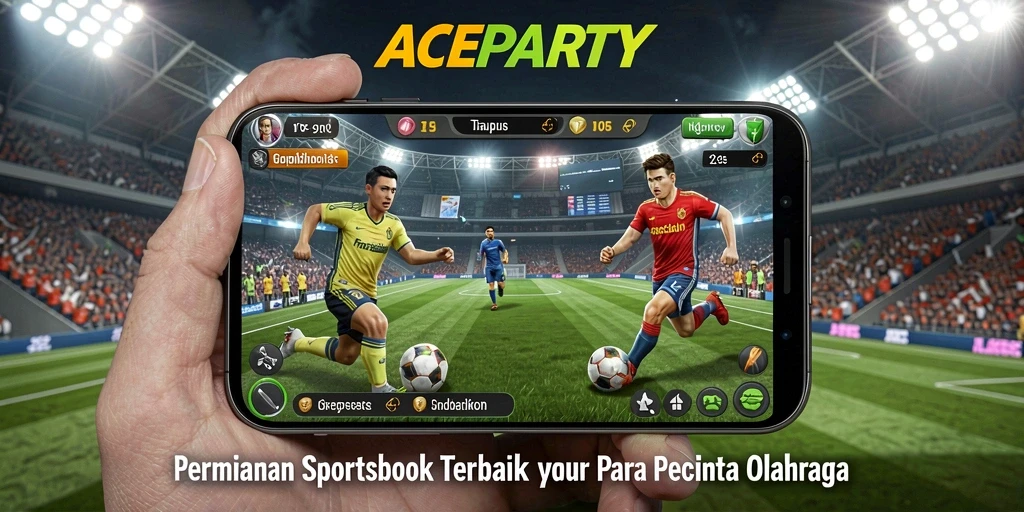 Tampilan gameplay ACEPARTY yang menarik dan dinamis dalam taruhan olahraga.