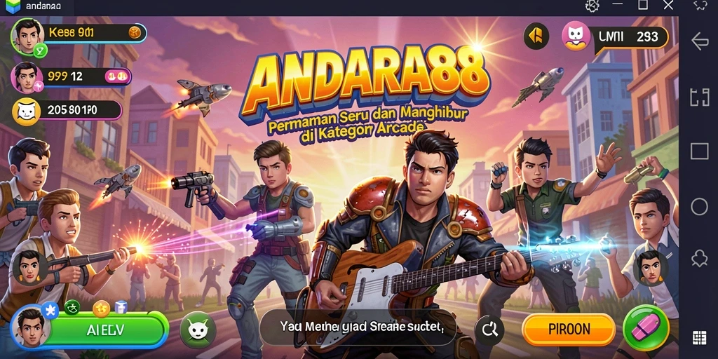 Screenshot gameplay ANDARA88 menampilkan aksi seru dalam permainan Arcade.
