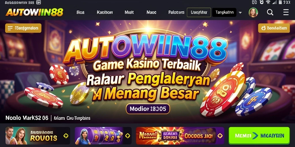 Tampilan gameplay menarik dari AUTOWIN88 dengan berbagai pilihan permainan Kasino.