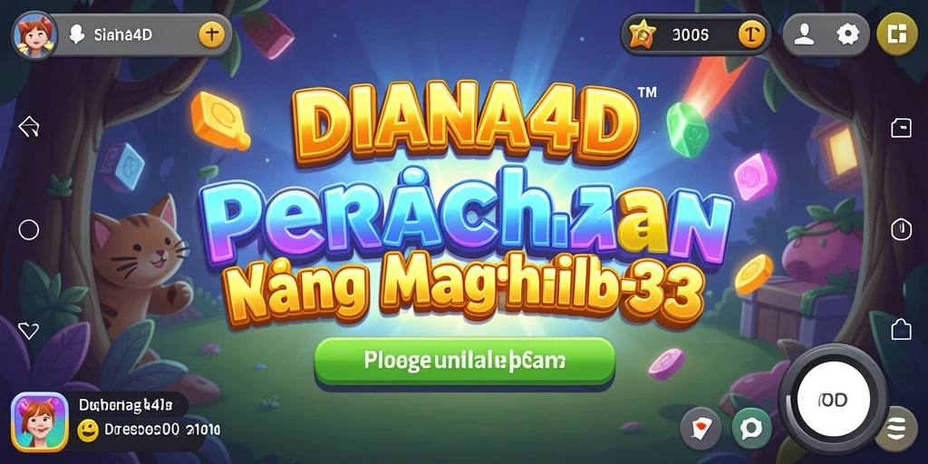 Tampilan gameplay yang seru dalam DIANA4D Match-3.