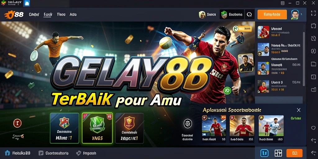 Tampilan gameplay sportsbook yang menarik dan mendebarkan.