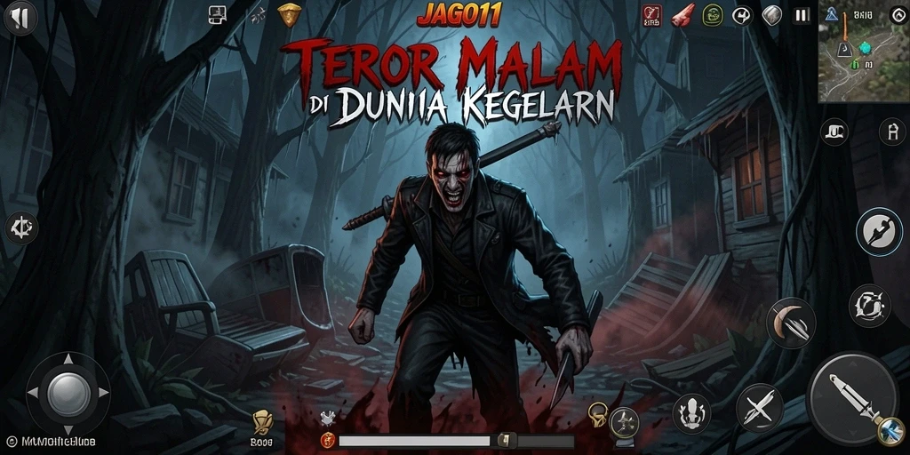 Screenshot JAGO11 menampilkan suasana kelam dan menakutkan.