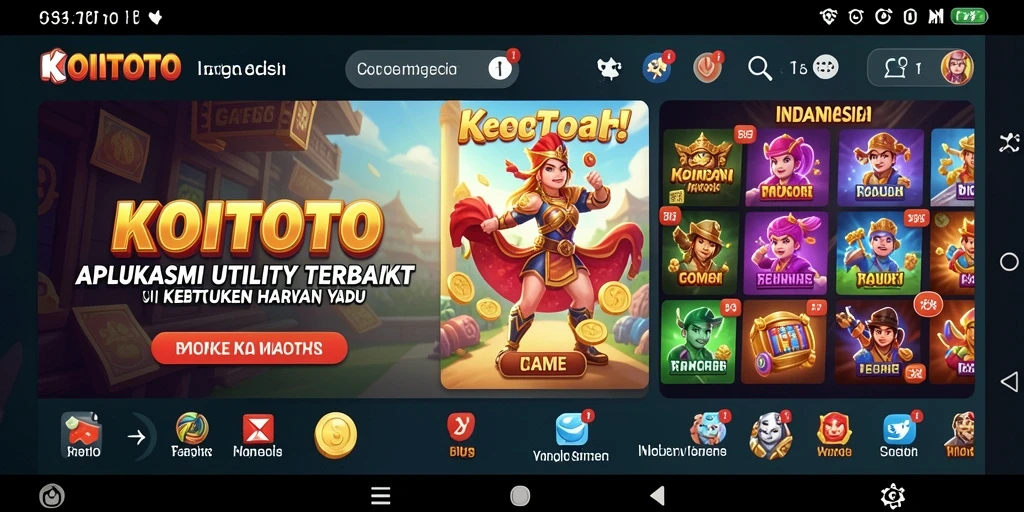 Screenshot utama KOITOTO menampilkan antarmuka pengguna yang intuitif.