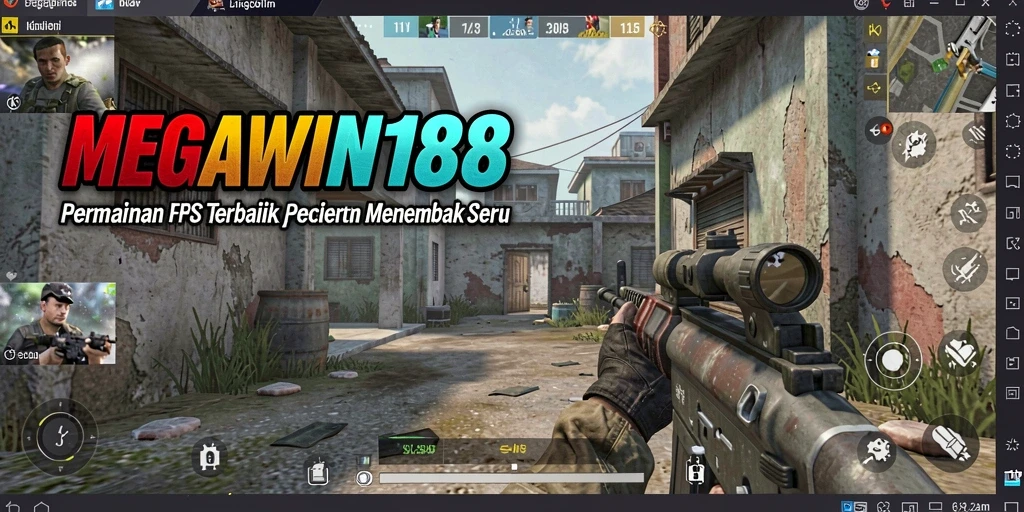 Screenshot gameplay MEGAWIN188 dengan aksi menembak yang mendebarkan.
