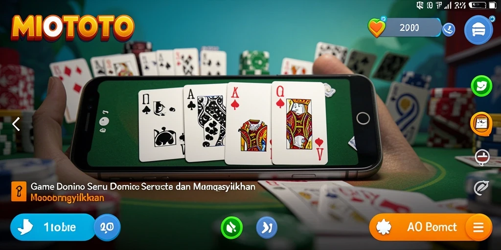 Tampilan gameplay seru dari MIOTOTO dengan desain menarik.