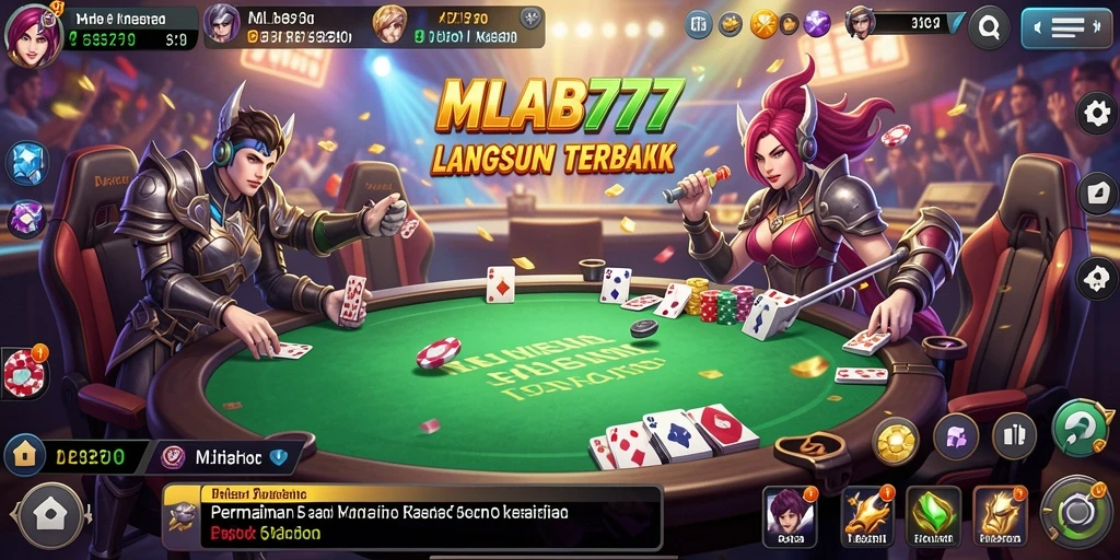 Tampilan menarik dari gameplay Live Casino di MLBB777.