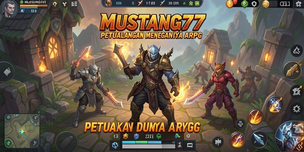 Gameplay menegangkan dalam petualangan ARPG MUSTANG77.