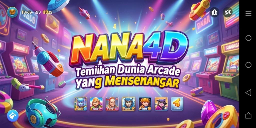 Tampilan gameplay NANA4D yang menegangkan dan penuh warna.