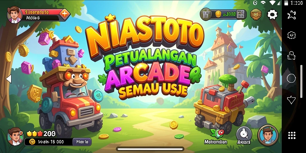 Screenshot NIASTOTO menampilkan gameplay seru dengan karakter unik dan tantangan menarik.