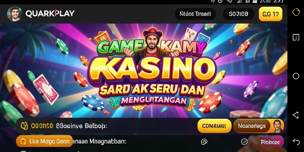 Tampilan menarik dari gameplay Kasino di QUARKPLAY.