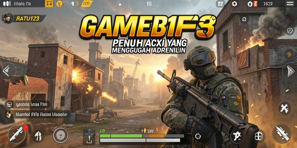Tangkapan layar utama menunjukkan momen mendebarkan dari gameplay FPS.