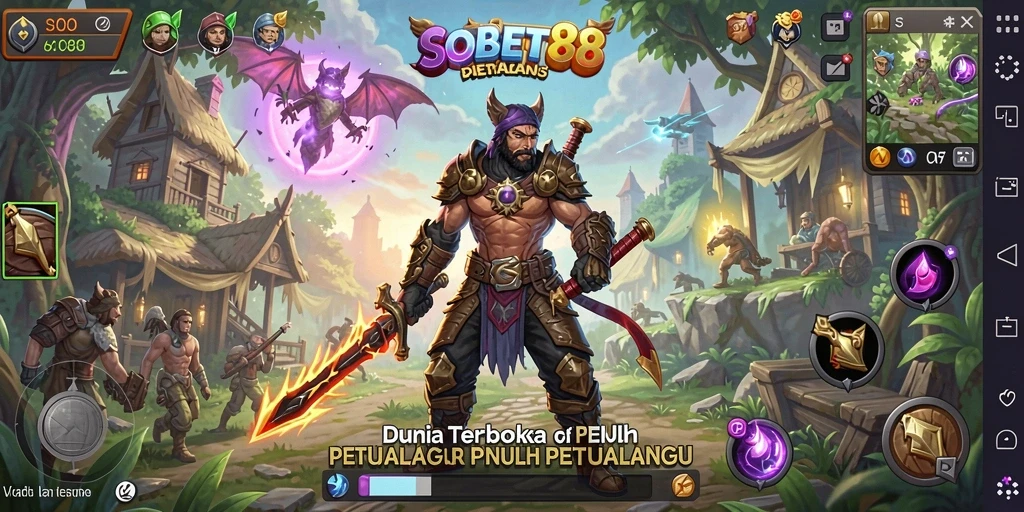 Tampilan gameplay SOBET88 yang menawan dalam dunia terbuka.
