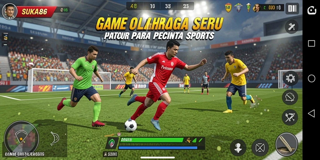 Screenshot SUKA86 menampilkan aksi seru dalam permainan olahraga.