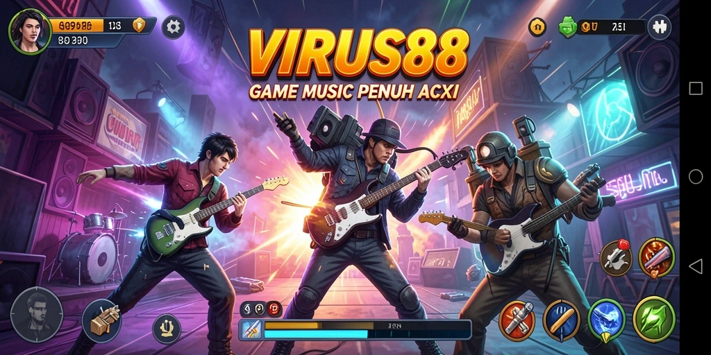 Tampilan gameplay VIRUS88 yang seru dan interaktif.